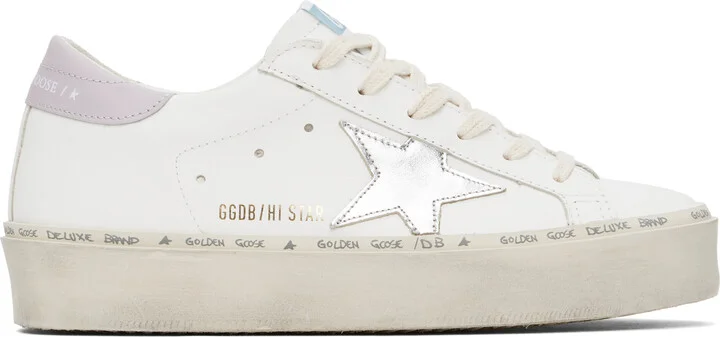 Golden Goose White Hi Star Sneakers