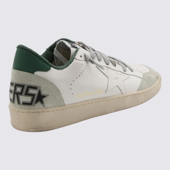 Golden Goose White Leather Ball-Star Sneakers - Image 2