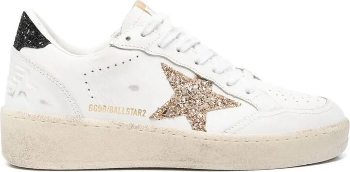 Golden Goose White Leather Ballstar 2 Sneakers - Image 3