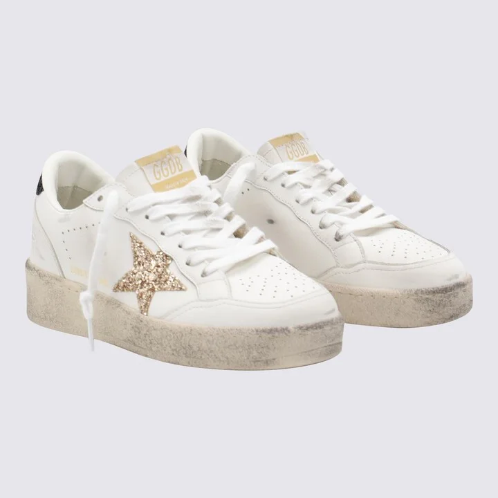 Golden Goose White Leather Ballstar 2 Sneakers - Image 2