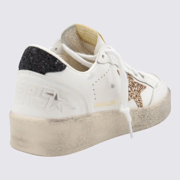 Golden Goose White Leather Ballstar 2 Sneakers - Image 3