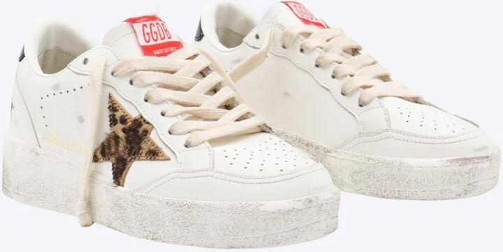Golden Goose White Leather Ballstar 2 Sneakers - Image 2