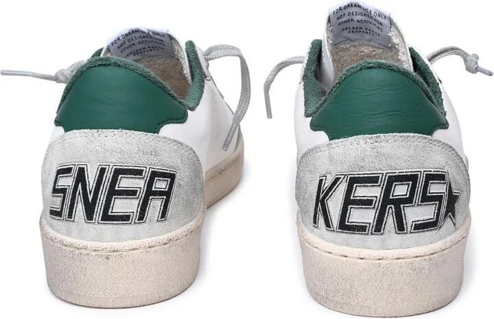 Golden Goose White Leather Sneakers - Image 4