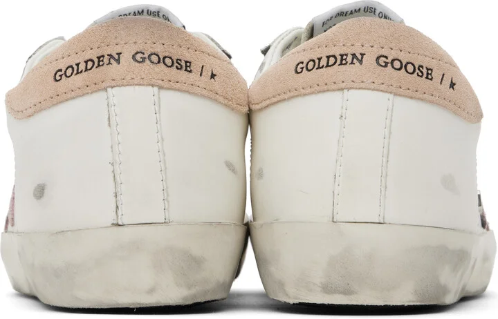 Golden Goose White & Pink Super-Star Classic Sneakers - Image 2