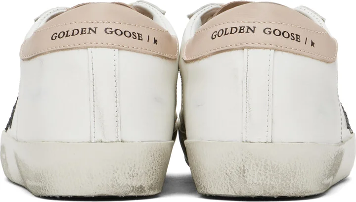 Golden Goose White & Pink Super-Star Sneakers - Image 2