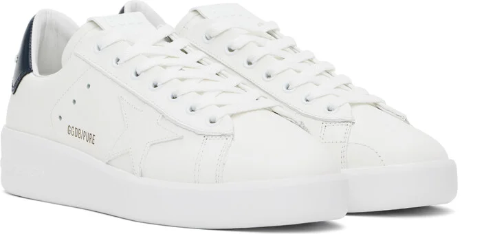 Golden Goose White Purestar Sneakers - Image 4