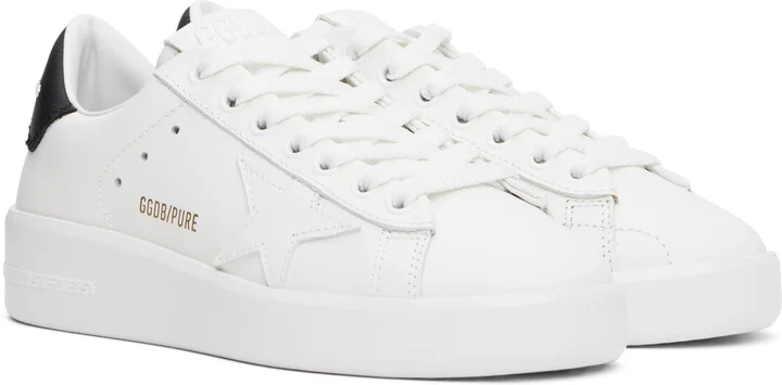 Golden Goose White Purestar Sneakers - Image 4