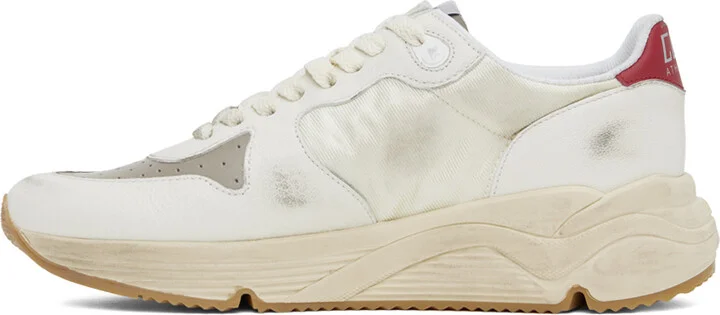 Golden Goose White Running Sole Sneakers - Image 3