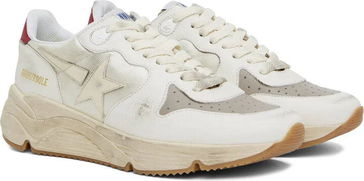Golden Goose White Running Sole Sneakers - Image 4