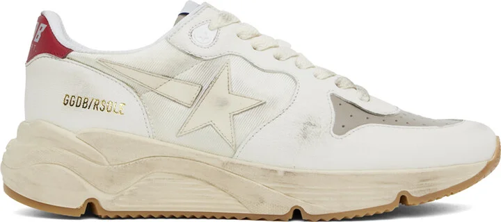 Golden Goose White Running Sole Sneakers