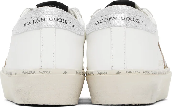 Golden Goose White & Silver Hi Star Classic Sneakers - Image 2