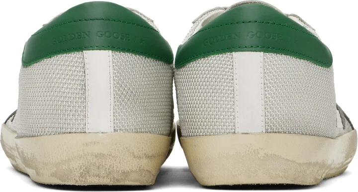 Golden Goose White & Silver Super-Star Sneakers - Image 2
