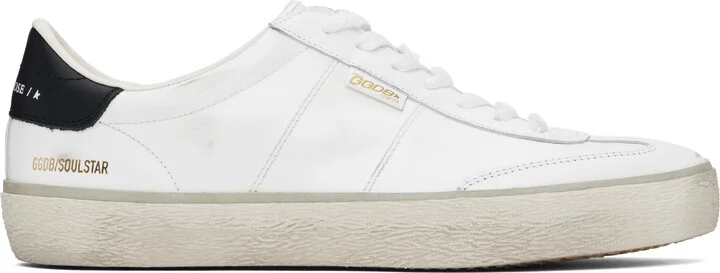Golden Goose White Soul Star Leather Sneakers