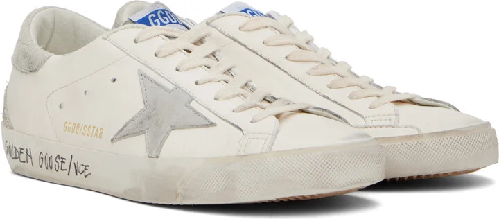 Golden Goose White Super-Star Classic Sneakers - Image 4