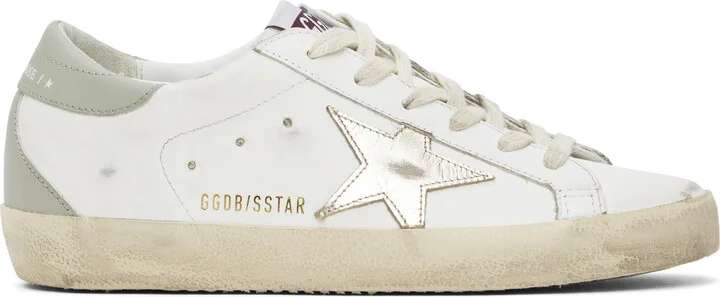 Golden Goose White Super-Star Classic Sneakers