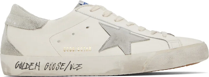 Golden Goose White Super-Star Classic Sneakers