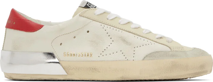 Golden Goose White Super-Star Skate Sneakers