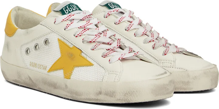 Golden Goose White Super-Star Sneakers - Image 4