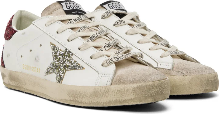 Golden Goose White Super-Star Sneakers - Image 4
