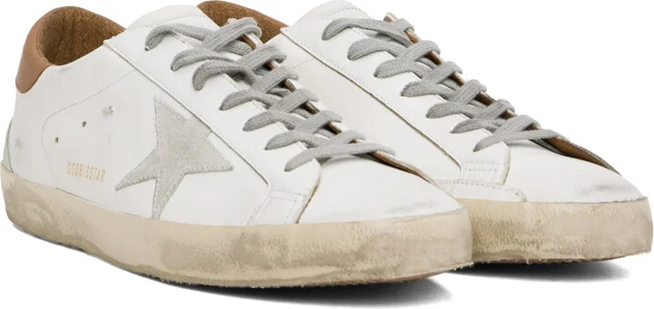 Golden Goose White Super-Star Sneakers - Image 4