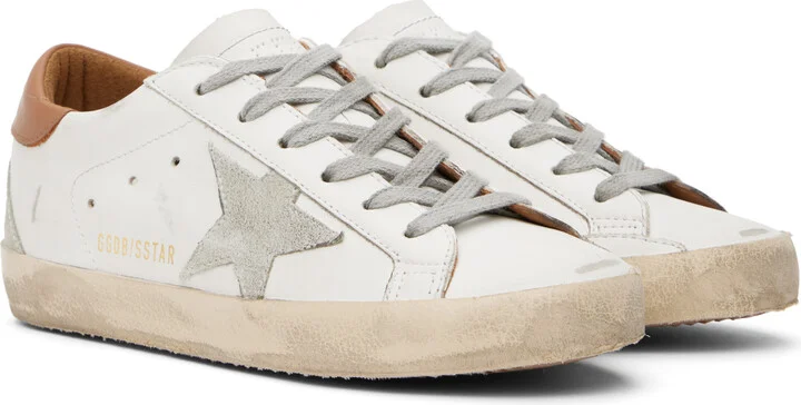 Golden Goose White Super-Star Sneakers - Image 4