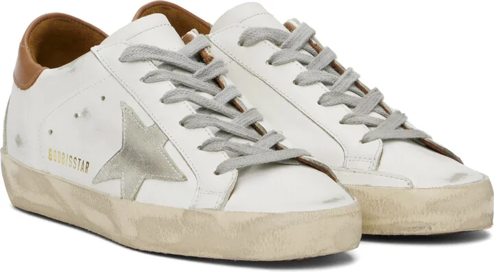 Golden Goose White Super-Star Sneakers - Image 4