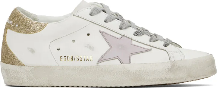 Golden Goose White Super-Star Sneakers
