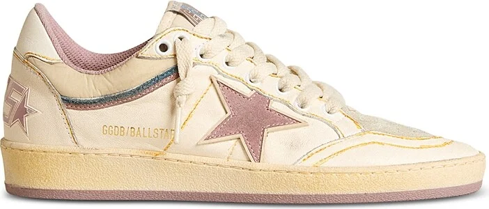 Golden Goose Women's Ball Star Almond Toe Star Patch Sneakers