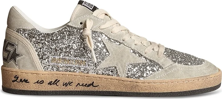 Golden Goose Women's Ball Star Glitter Low Top Sneakers