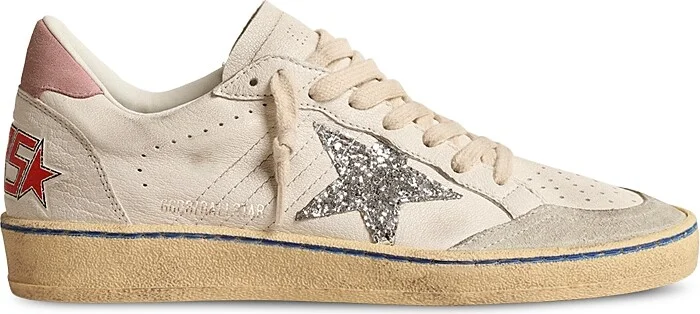 Golden Goose Women's Ball Star Glitter Low Top Sneakers