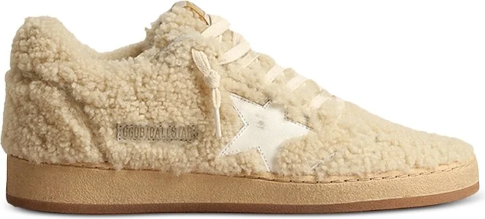 Golden Goose Women's Ball Star Shearling Low Top Sneakers