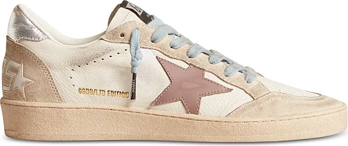 Golden Goose Women's Ballstar Almond Toe Star Patch Sneakers