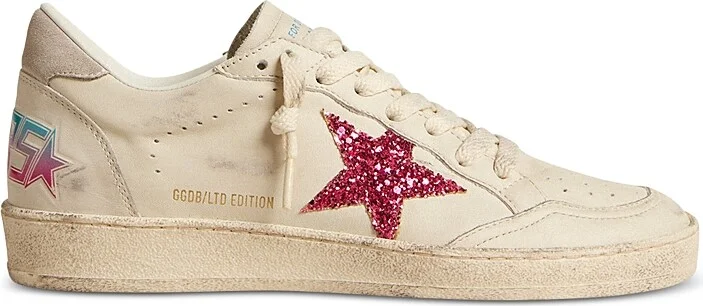 Golden Goose Women's Ballstar Glitter Star Sneakers
