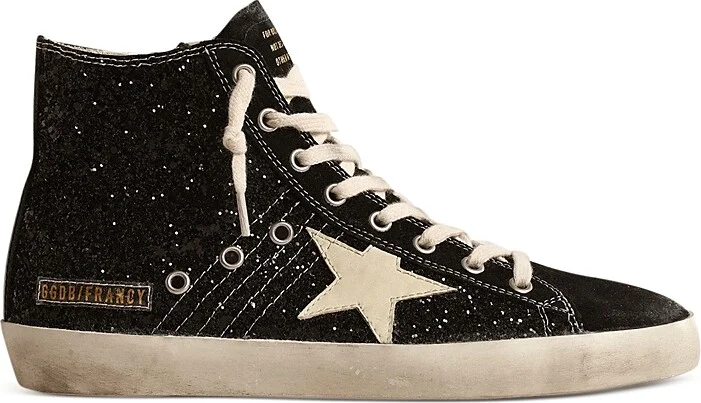 Golden Goose Women's Francy Glitter High Top Sneakers