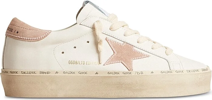 Golden Goose Women's Hi Star Almond Toe Star Patch Platform Sneakers