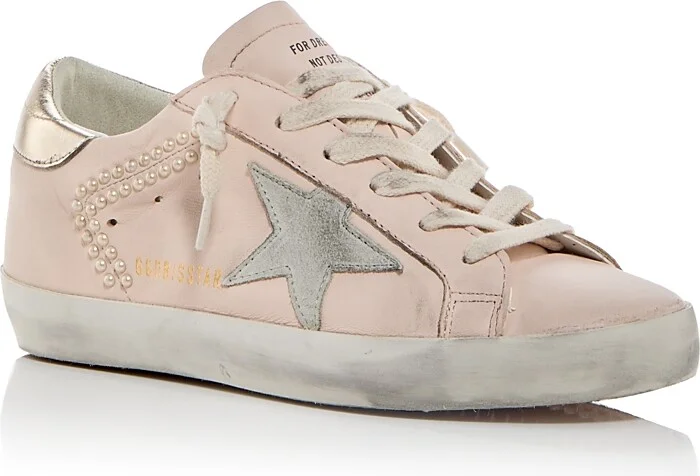 Golden Goose Women's Super-Star Embellished Low Top Sneakers