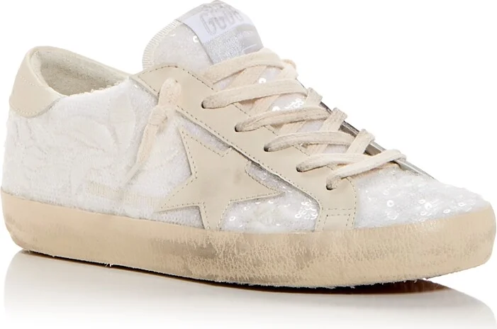Golden Goose Women's Super-Star Sequin Embellished Low Top Sneakers