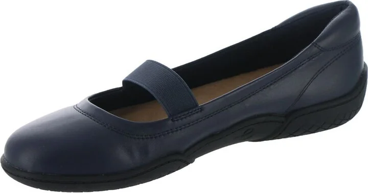 Golden Womens Leather Slip On Mary Janes