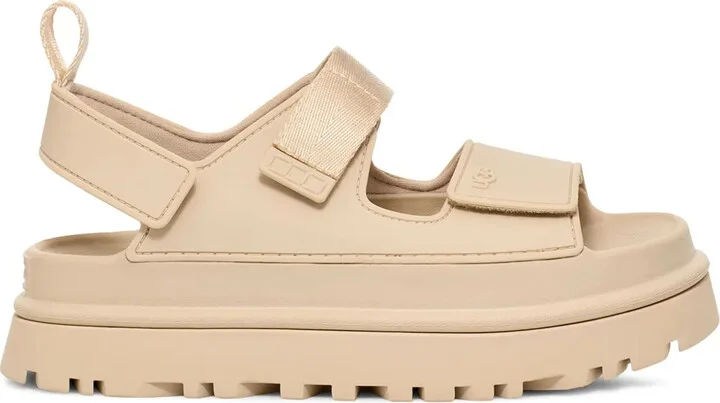 GoldenGlow flatform sandals