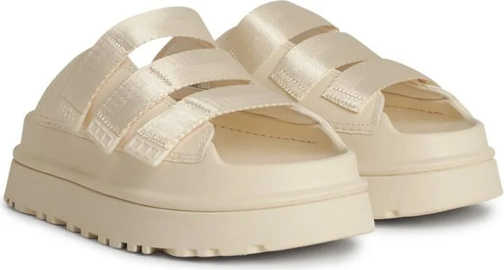 'goldenglow' Ivory Fabric Blend Slippers - Image 2