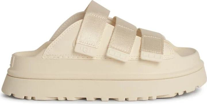 'goldenglow' Ivory Fabric Blend Slippers