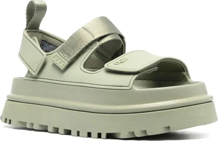 GoldenGlow logo-embossed sandals - Image 2