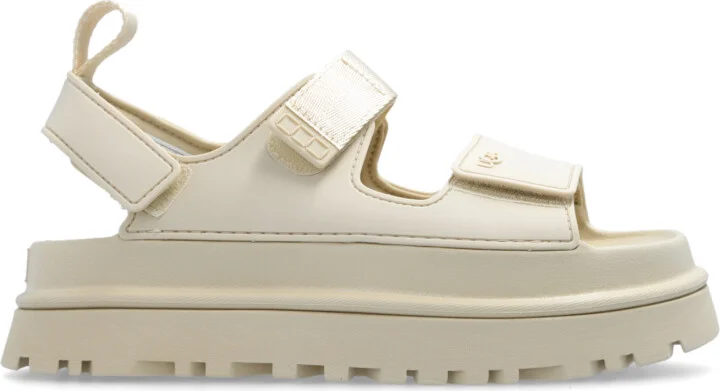 ‘Goldenglow’ Platform Sandals, , - Cream