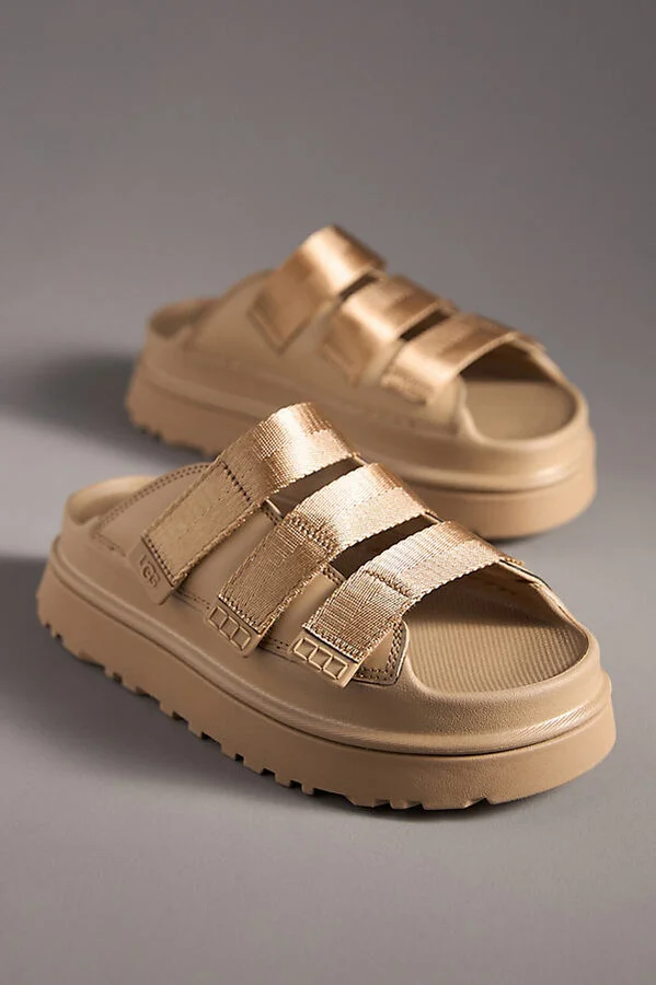 GoldenGlow Slide Sandals - Image 2