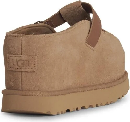 'goldenstar' Beige Suede Slippers - Image 3