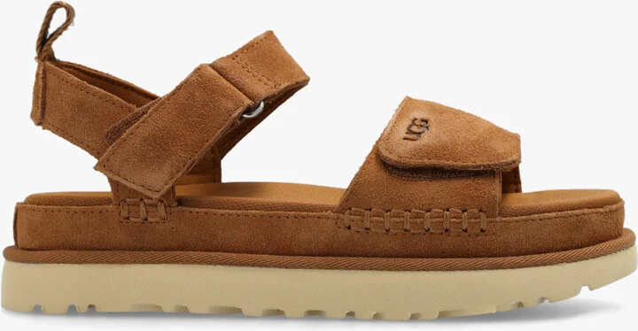 ‘Goldenstar’ Platform Sandals, , - Brown