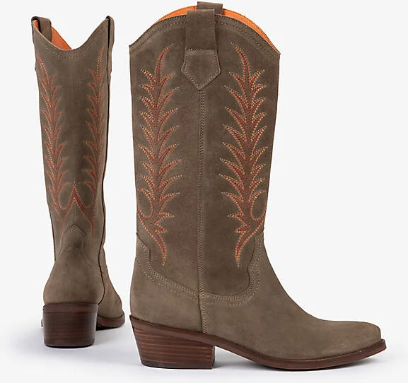 Goldie Embroidered Cowboy Boots - Image 2