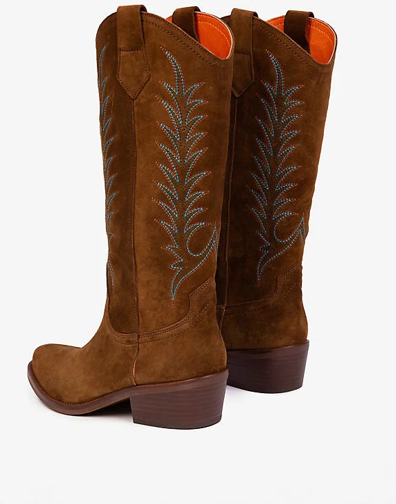 Goldie Embroidered Cowboy Boots - Image 2