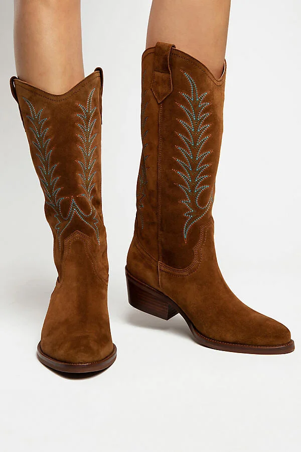 Goldie Embroidered Cowboy Boots - Image 3