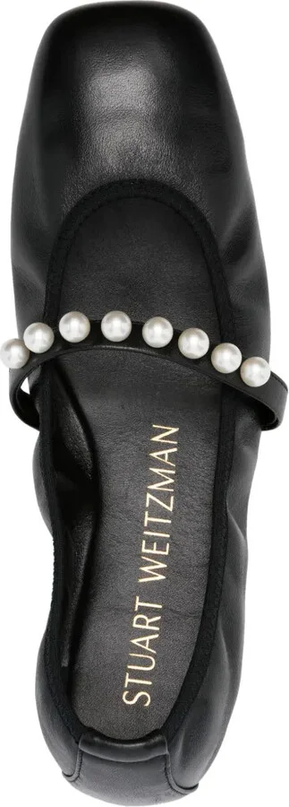 Goldie pearl-embellished ballerina flats - Image 4